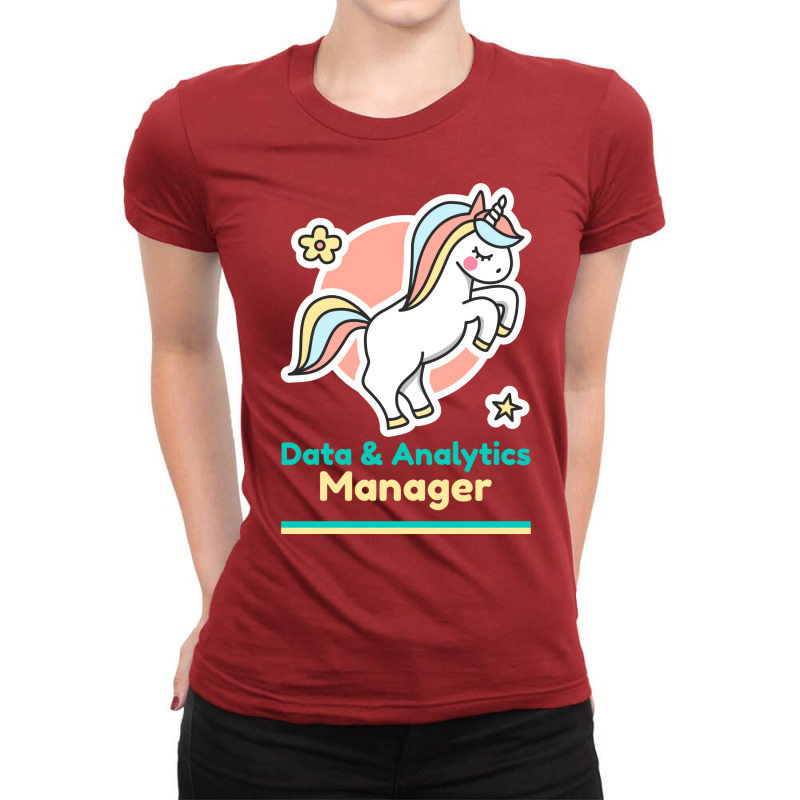 Calm Data Analytics Manager Red Ladies Fitted T-Shirt by saloteatyame0 | Artistshot