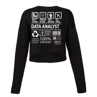 Data Analyst T  Multitasking Certified Job Gift It Cropped Sweater | Artistshot