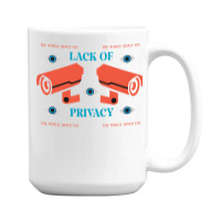 Lack Of Privacy Aesthetic 15 Oz Coffee Mug | Artistshot