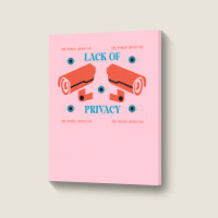 Lack Of Privacy Aesthetic Portrait Canvas Print | Artistshot