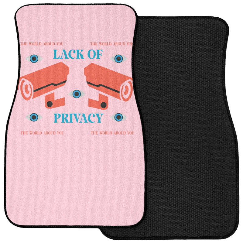 Lack Of Privacy Aesthetic Front Car Mat | Artistshot