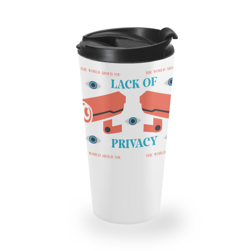 Lack Of Privacy Aesthetic Travel Mug | Artistshot