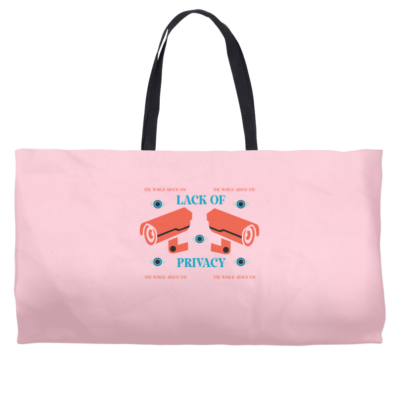 Lack Of Privacy Aesthetic Weekender Totes | Artistshot