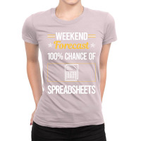 Funny Weekend Spreadsheet Spreadsheets 80s Ladies Fitted T-shirt | Artistshot