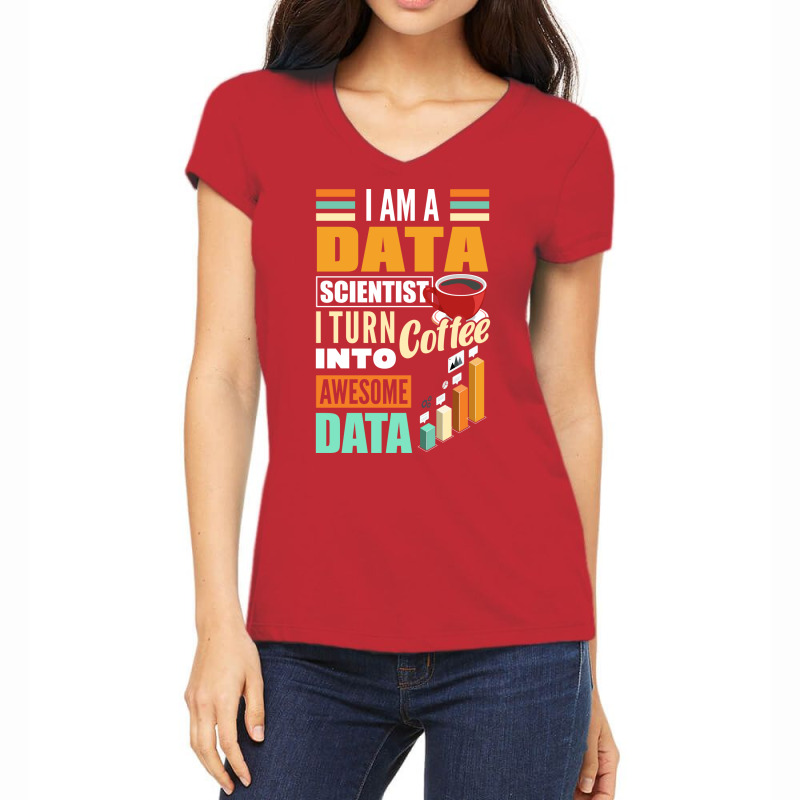 Data Engineering Data Analytics Funny Data Scienti Women's V-Neck T-Shirt by essraalattak | Artistshot