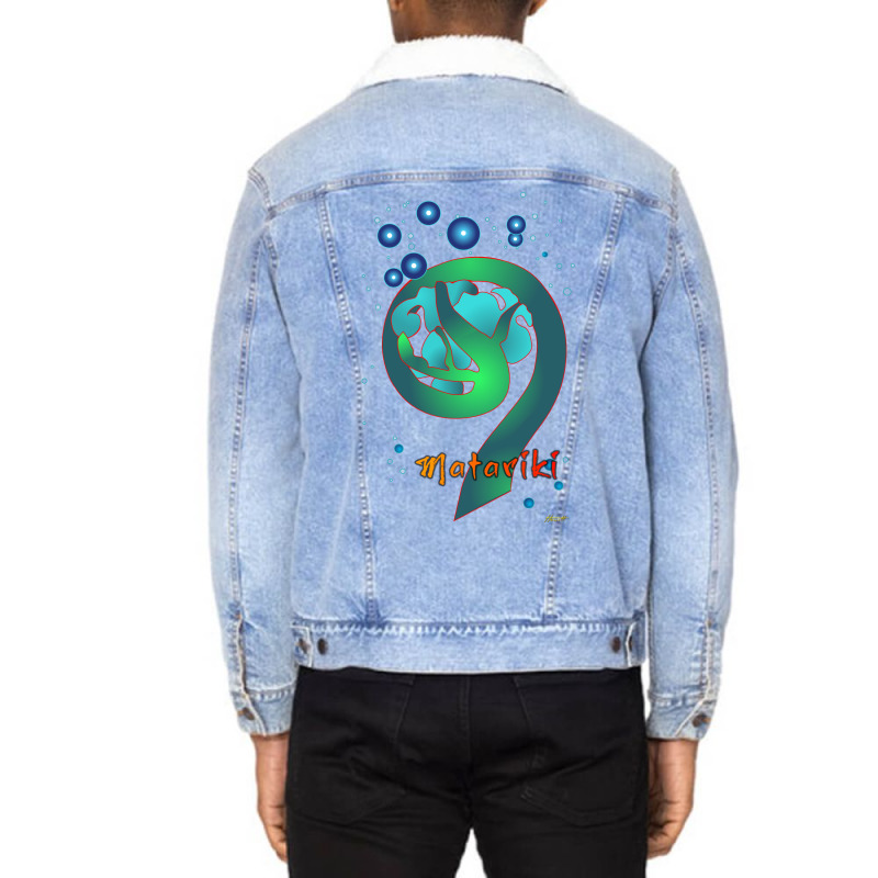 Matariki   The Rising Of The Pleiades Unisex Sherpa-lined Denim Jacket | Artistshot