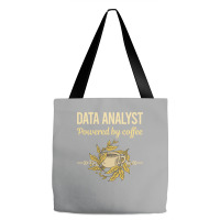 Powered By Coffee Data Analyst Red Tote Bags | Artistshot