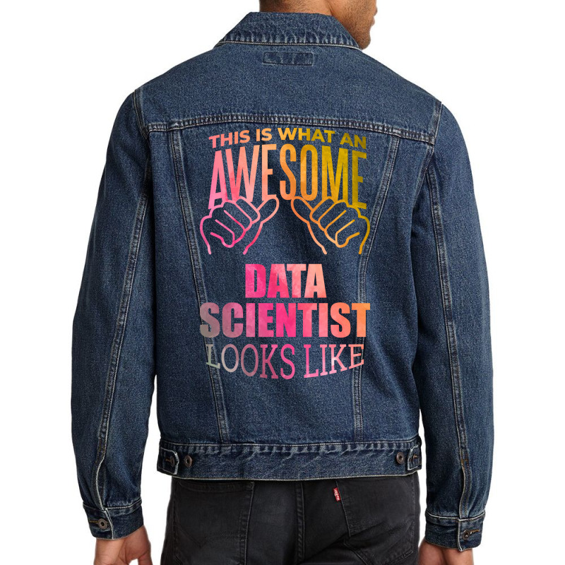 Data Scientist Aesthetic Travel Men Denim Jacket | Artistshot