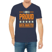 Proud Data Analyst Vintage V-neck Tee | Artistshot