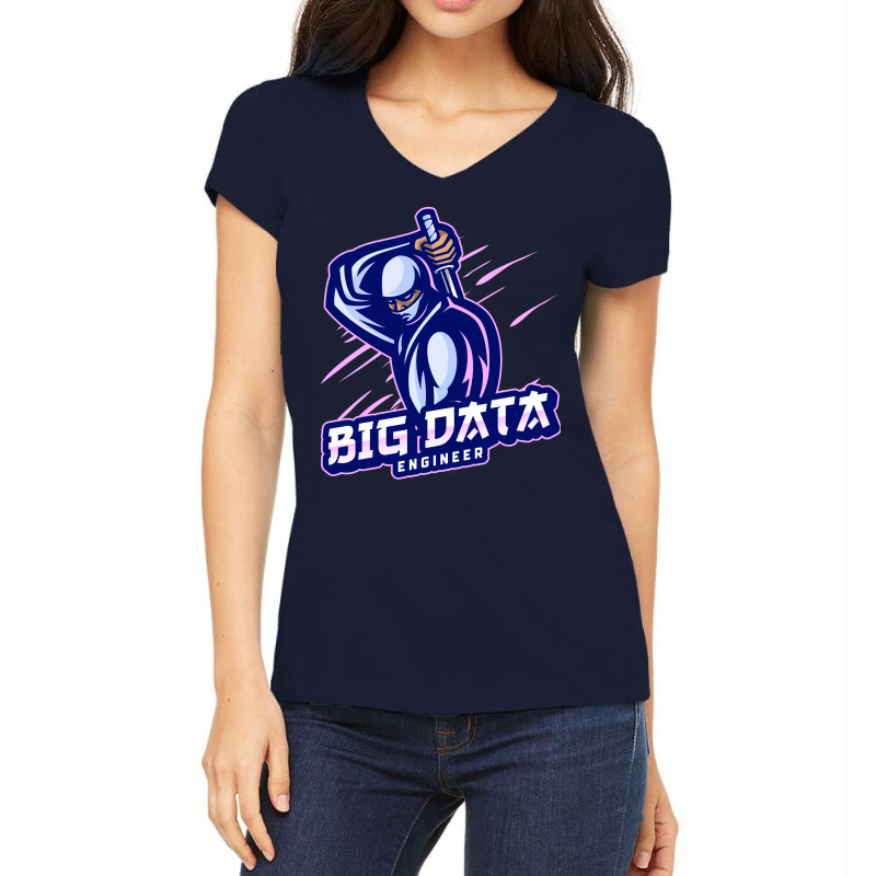 Big Data Engineer Expert 70s Women's V-Neck T-Shirt by mashevcreina0 | Artistshot