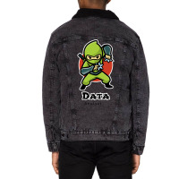 The Fast Data Analyst Red Unisex Sherpa-lined Denim Jacket | Artistshot