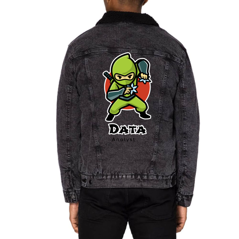 The Fast Data Analyst Red Unisex Sherpa-lined Denim Jacket | Artistshot