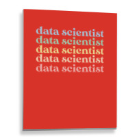 Data Scientist Gift Retro Data Scientist 70s Metal Print Vertical | Artistshot