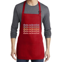 Data Scientist Gift Retro Data Scientist 70s Medium-length Apron | Artistshot