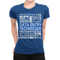 Data Entry Technician Love Words Vintage Ladies Fitted T-shirt | Artistshot