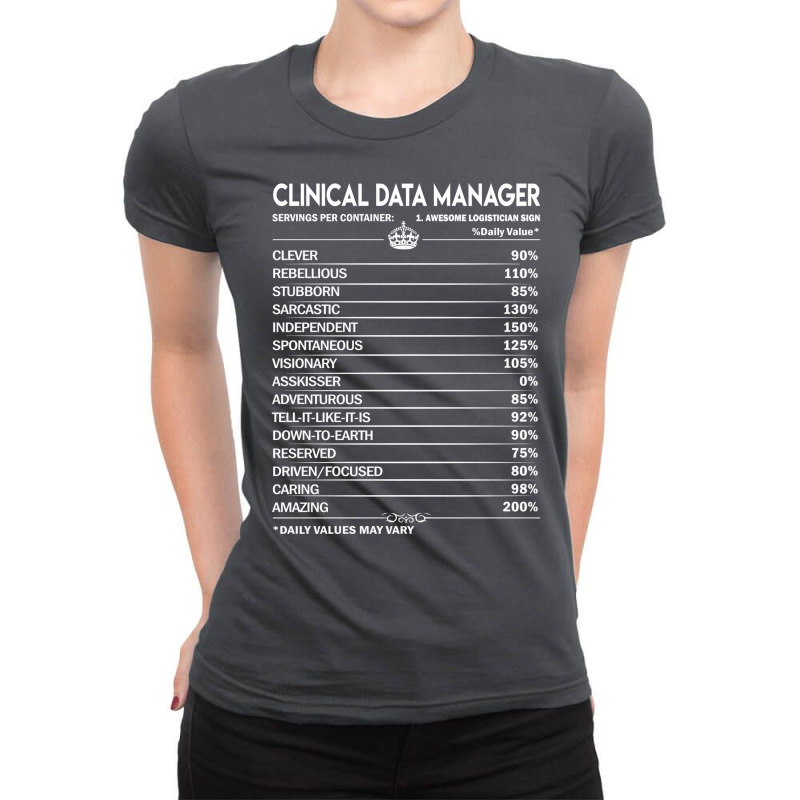 Clinical Data Manager T  Daily Factors 2 Gift Item Ladies Fitted T-Shirt by fenerekambai | Artistshot