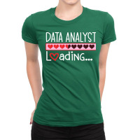 Data Analyst Loading Vintage Ladies Fitted T-shirt | Artistshot