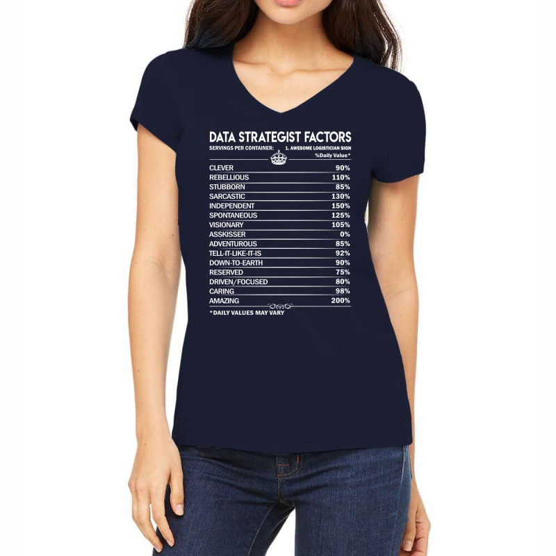 Data Strategist T  Data Strategist Factors Daily G Women's V-Neck T-Shirt by tvoyagheryq | Artistshot