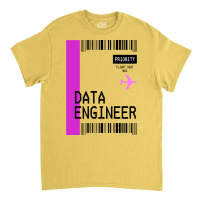 Plane Ticket Pocket Design Data Engineer Retro Classic T-shirt | Artistshot