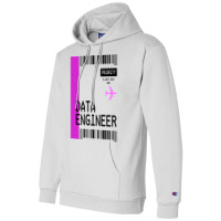 Plane Ticket Pocket Design Data Engineer Retro Champion Hoodie | Artistshot