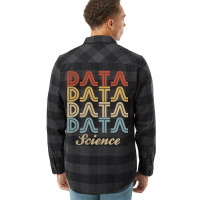 Retro Repeat Data Science Cute Flannel Shirt | Artistshot