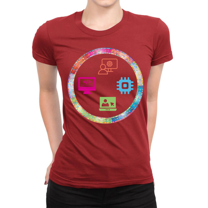 Computer Systems Analysts Red Ladies Fitted T-Shirt by miazyroover4 | Artistshot