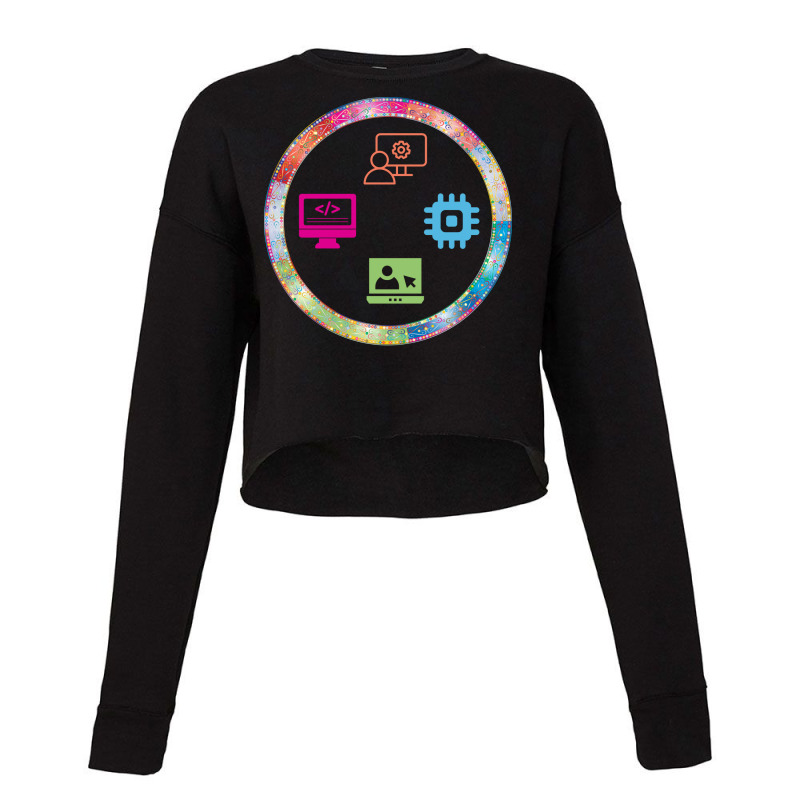 Computer Systems Analysts Red Cropped Sweater by miazyroover4 | Artistshot