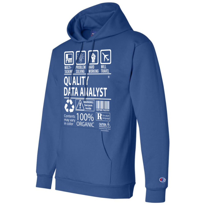 Quality Data Analyst T  Multitasking Certified Job Champion Hoodie | Artistshot