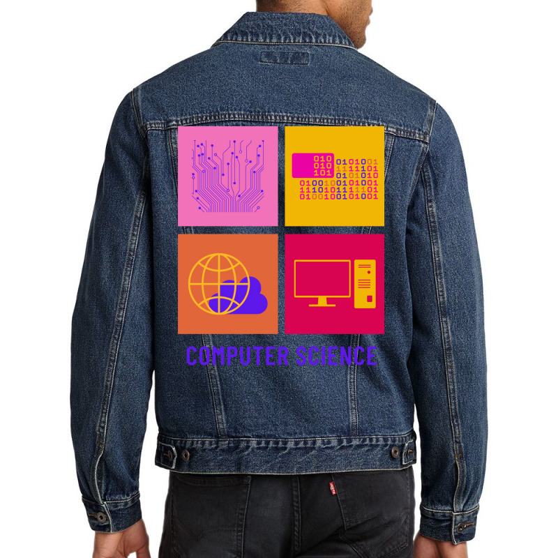 Computer Science Major Aesthetic Men Denim Jacket | Artistshot