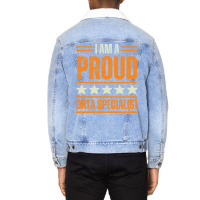 Proud Data Specialist Girl Unisex Sherpa-lined Denim Jacket | Artistshot