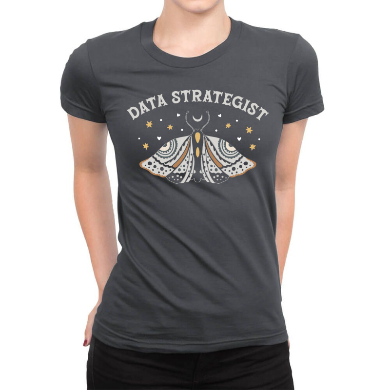 Data Strategist Boho Butterfly Design Ladies Fitted T-Shirt by qeshicefav | Artistshot