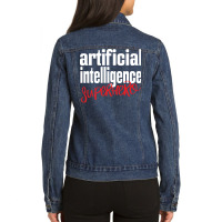 Artificial Intelligence Hero Cute Ladies Denim Jacket | Artistshot