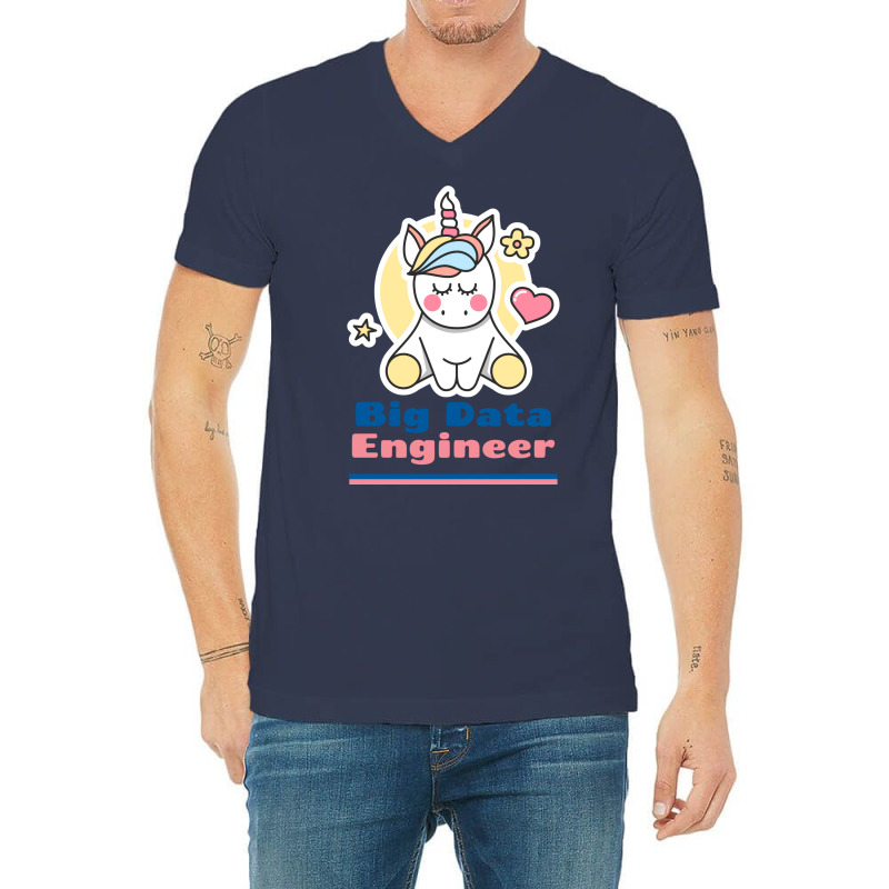 Happy Big Data Engineer Quote V-Neck Tee by lasiusridheej | Artistshot