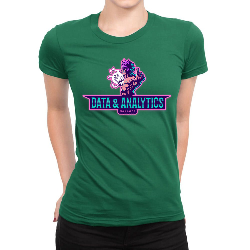 The Power Of A Data Analytics Manager Nostalgia Ladies Fitted T-Shirt by veallekkera | Artistshot