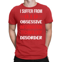 Funny Obsessive 01 Information Technology Red T-shirt | Artistshot