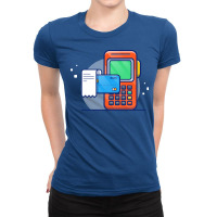 Electronic Data Capture Receipt And Bank Card Cart Ladies Fitted T-shirt | Artistshot