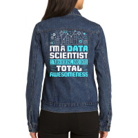 Data Tshirt I Turn Boring Into Total Awesomeness T Ladies Denim Jacket | Artistshot