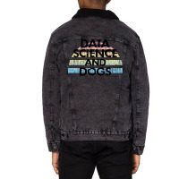 Data Science And Dogs Dog Lover Funny Quote Cooles Unisex Sherpa-lined Denim Jacket | Artistshot