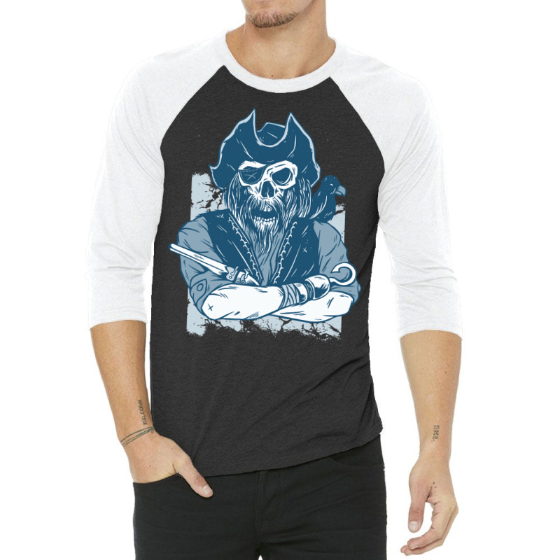 Scary Pirate Boy 3/4 Sleeve Shirt by bacsalgasmeyp | Artistshot