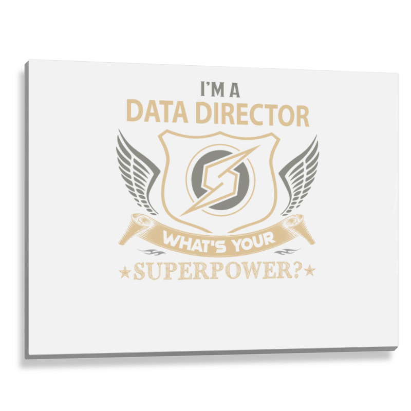 Data Director T  Superpower Gift Item Tee Metal Print Horizontal | Artistshot