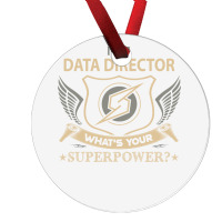 Data Director T  Superpower Gift Item Tee Ornament | Artistshot