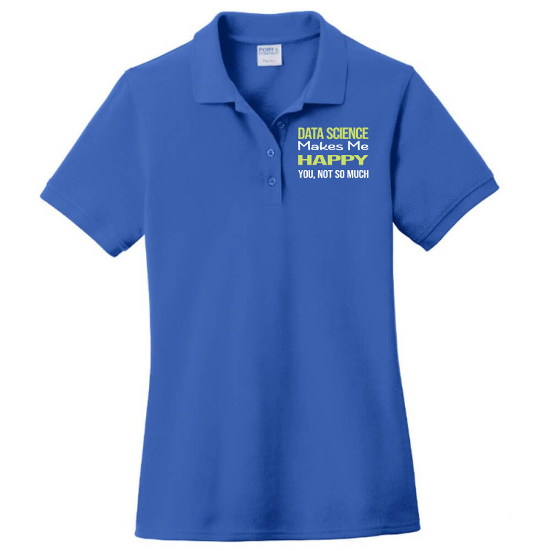 Funny Happy Data Science Retro Ladies Polo Shirt by manofipiazzil | Artistshot