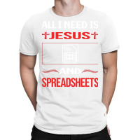 Funny Jesus Spreadsheet Spreadsheets Girl T-shirt | Artistshot