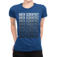 Gray Text Data Scientist Ladies Fitted T-shirt | Artistshot