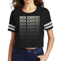 Gray Text Data Scientist Scorecard Crop Tee | Artistshot