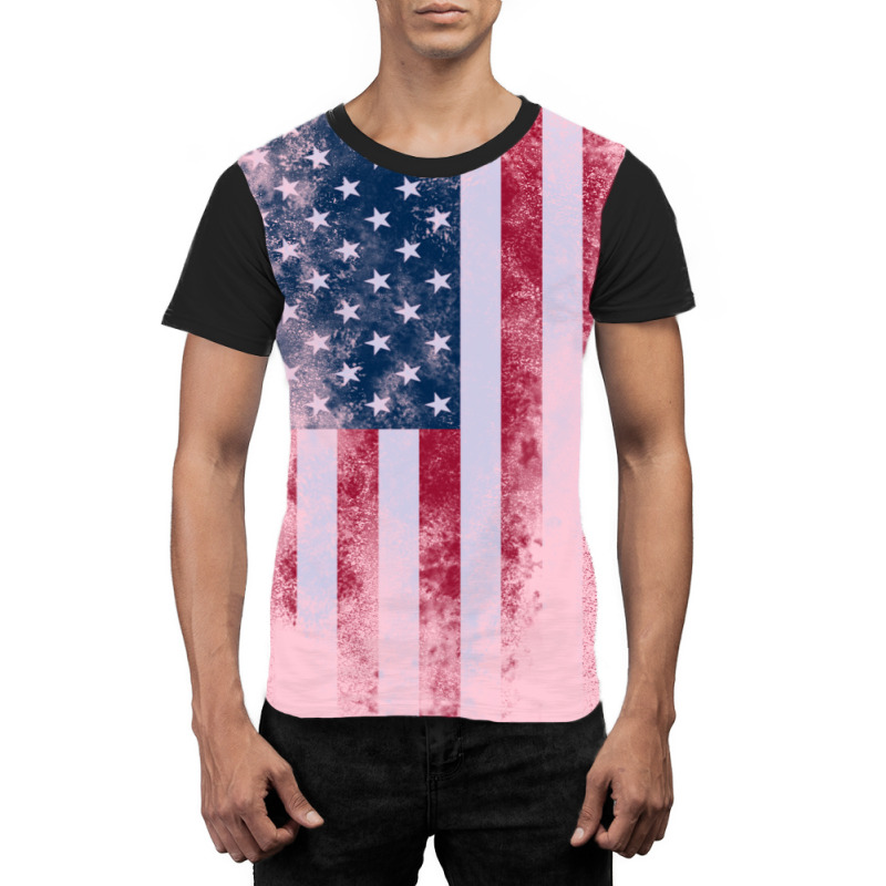 Usa America Flag Graphic T-shirt | Artistshot