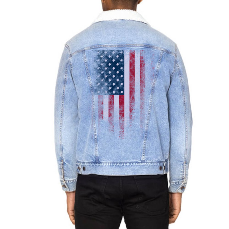 Usa America Flag Unisex Sherpa-lined Denim Jacket | Artistshot