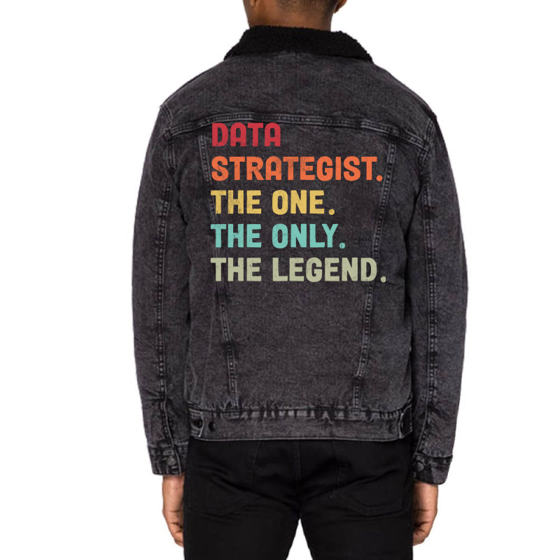 Data Strategist The One The Legend Design Unisex Sherpa-lined Denim Jacket | Artistshot