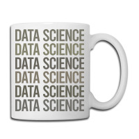 Gray Text Art Data Science Red Coffee Mug | Artistshot