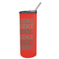 Gray Text Art Data Science Red Skinny Tumbler | Artistshot